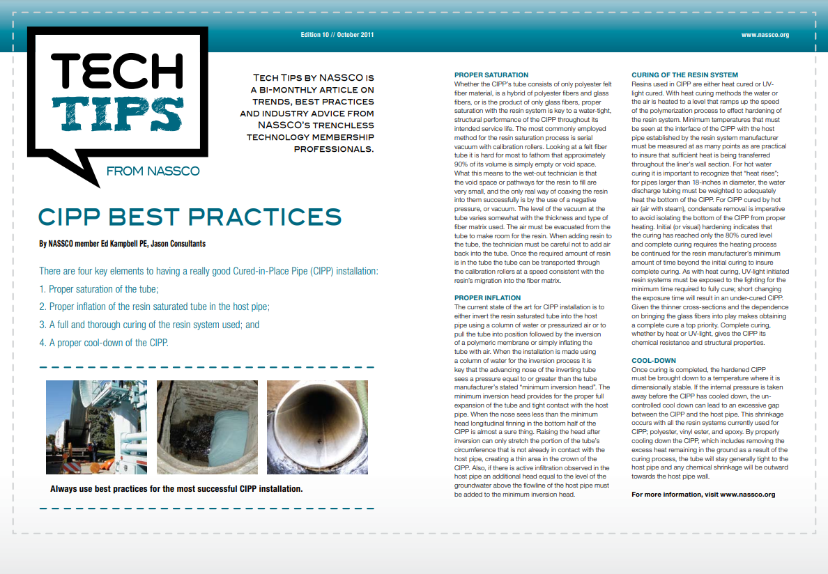 CIPP Best Practices