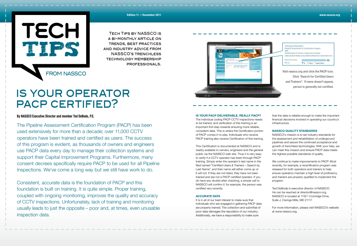Is Your Operator PACP® Certified?