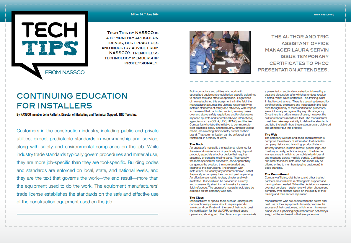 Continuing Education for Installers