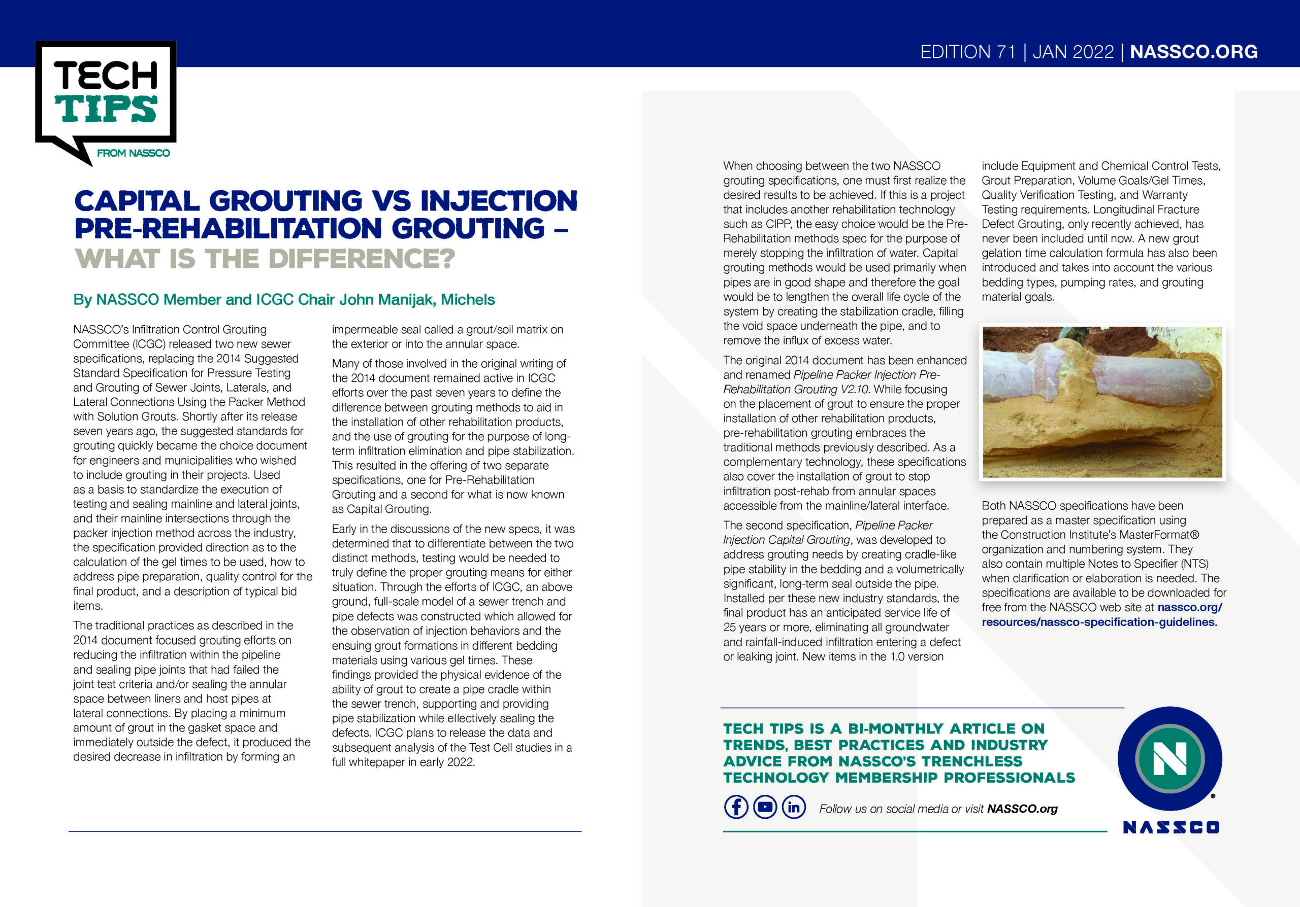 CAPITAL GROUTING VS INJECTION PRE-REHABILITATION GROUTING – WHAT IS THE DIFFERENCE?