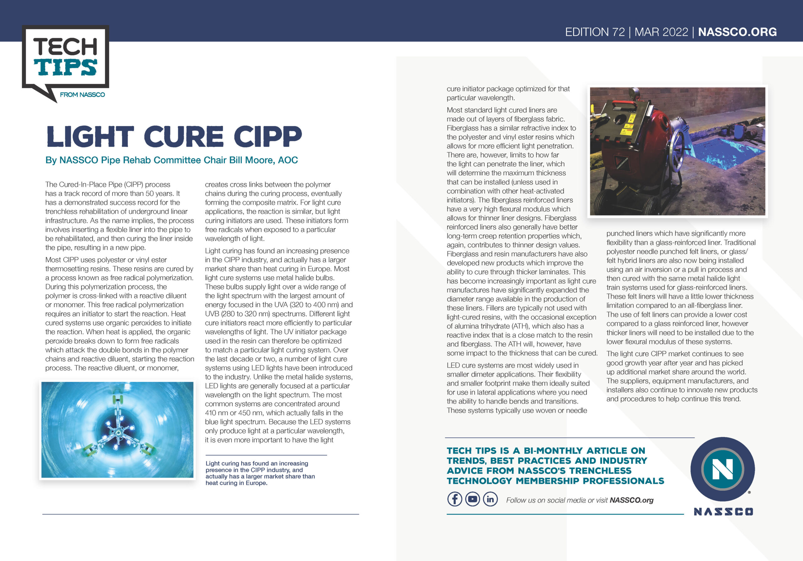 LIGHT CURE CIPP