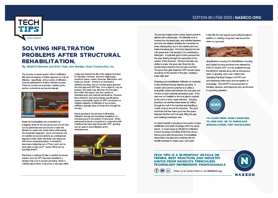 Solving Infiltration Problems After Structural Rehabilitation